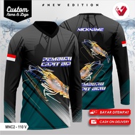 Baju Mancing / Jersey Fishing Ikan Mas Lengan Panjang Printing Terbaru [cod] Gratis Nama & Logo vers