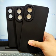 Softcase Pro Camera Oppo A17, Oppo A17k Silicone Casing TPU Macaron Black