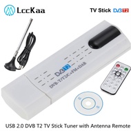 LccKaa Digital Salite DVB T2 USB TV Stick Tuner with antenna Remote HD USB TV Receiver DVB-T2DVB-TDVB-CFMDAB USB TV Stick