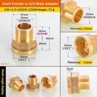 1pcs Copper M/F 1/2" 3/4" 1"BSP 14X1.5 Male to Female Threaded Brass Coupler Adapter Brass Fitting W