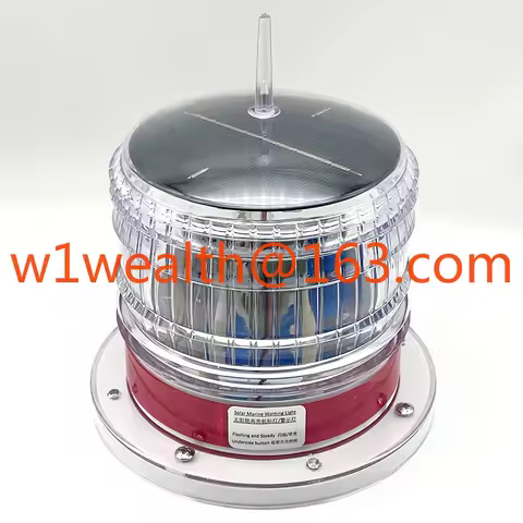 Waterproof Light Control Solar Air Obstacle Beacon Light Emitting Diode Marine Warning Light