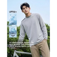 Men Baleno S Loose UV Protection Long Sleeve Polo Shirt