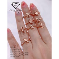 CHIBI GOLD - 750 gold ring 17K - chibi gold jawellery