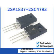 ทรานซิสเตอร์ของแท้5คู่2SC4793 2SA1837 C4793 A1837 230V 1A TO220F TO220F = 2SC4793 5ชิ้น + 2SA1837 5ช