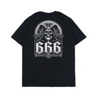Metal t-shirt Satanic Distro t-shirt Men Women Black SIXCISSORS 666 TRNGKOTAND