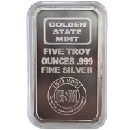 [ IRA-Eligible ] 5 oz .999 GSM Silver Bar