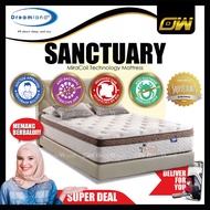 [ FREE 1 X RM99 T-SHIRT ] Dreamland Sanctuary Pocket Spring Model 13 Inches Thick MiraCoil Technology Mattress Tilam Wit