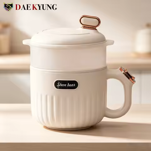 Travel Dormitory For Ceramic Liner Soup Stew Pot Hotpot Noodles Boiling Cup Electric Skillet Rice Co