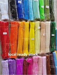 100pcs+/- Twist Stick/Colourful Chenille Stems/Dawai Jong/Dawai Bulu/Pipe Cleaner Kawat Bulu Soft Fe