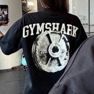 Fitness Training gymshark Sports T-Shirt Shark Street Wear Heavy Cotton T