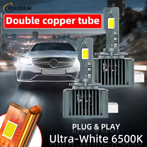 2pcs D3S LED Headlights D1S D2S D4S D5S D8S 180W Xenon Lights Turbo LED Two Sided CSP Chip Plug and 