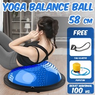 HTD Sport Bosu ball Balance Ball Yoga Alat Olahraga Senam 6006