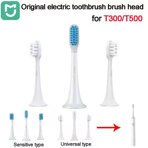 3pcs/6pcs Original MIJIA T300 T500 Sonic Toothbrush Heads Teethbrush Replacement Heads Sonic Oral Hy