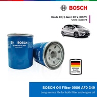 Bosch Oil Filter 0986AF0349 for Honda City , Jazz , Civic , CRV , HRV , Accord , BRV