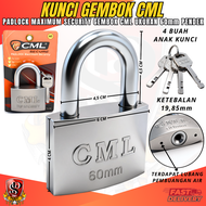 Kunci Gembok CML Ukuran 60mm PENDEK / Kunci Gembok Pintu Pagar Rumah CML 60mm Leher Pendek Gembok Sa