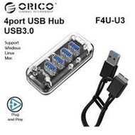 TERMINAL USB HUB 4 Ports 3.0 ORICO F4U-U3 TRANSPARENT