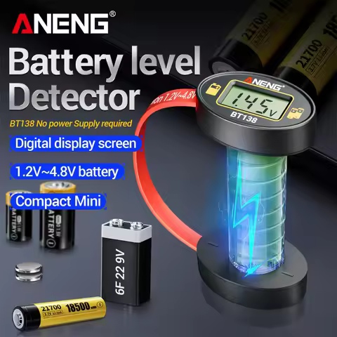 ANENG C D AA AAA Battery Tester Portable BT138 Button Cell Lithium Test Display Battery Tester Power