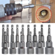 [BLKN] 65mm Long 5.5-19mm Hexagon Nut Driver Drill Bit Socket Wrench Extension Sleeve