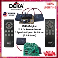 Deka Ceiling Fan 3 &amp; 4 Speed Receiver PCB Board Mother Board Kipas Siling Receiver PCB Board