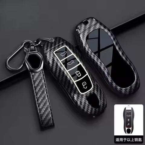 Premium Zinc Alloy Key Cover Case for Porsche Macan EV/Taycan/Panamera/Macan/911/Cayenne/718 - Prote