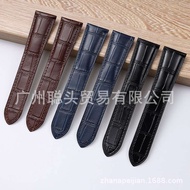 Tương Thích Với Cartier Tank London Santos Chính Hãng Nam Của Và Phụ Nữ Gấp Khóa dây da Dây Đeo