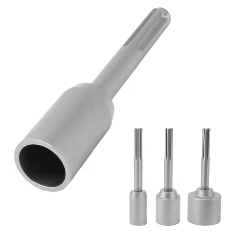 T Post Driver 5 Pits Shank Steel Fence Post Driver Hand Post Pounder Hammer Drill Attachment 20cm Le