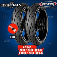 Sepasang Ban Motor Matic // ZENEOS ZN62 90/80 - 100/80 Ring 14 Tubeless
