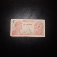 Uang kuno Indonesia 1 rupiah Sudirman 1968