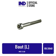 IND L-L4 M5x40-5X40-M 5 x 40 Key-K 4 P-Pitch 0.8