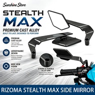 Full Alloy Motorcycle Side Mirror V5 Universal 14*8cm Wide View Stealth Mirror Wide Sight Mirror