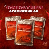 COMBO TRIPLE SAMBAL AYAM GEPUK AG ( READY TO EAT )