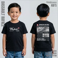 Hauptmann Kaos Children's T-Shirt/ - Dassault Rafale - TNI AU - Jet Fighter - Cotton - Unisex
