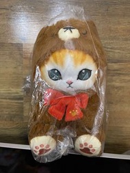 日本Mofusand Exhibition 展覽會場限定_Mofusand Teddy Bear_啡色熊熊貓_23cm_葵芳面交_另有白熊款_點擊我名字更有其他貓款_東京站長_露牙熊_羊_兔_蜜蜂_食