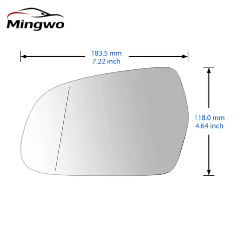 For Audi A3 8P A4 B8 A5 Left Hand Side Heated Wing Door Mirror Glass Convex N/S