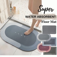 Super Absorbent Diatom Mud Pad Floor Mat Kitchen Toilet Bath Pad Non-Slip Bathroom Mat Carpet Kitche