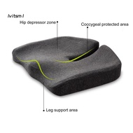 [LV] Long-lasting Comfort Seat Cushion Comfortable Memory Foam Seat Cushion for Office Chair Back Pain Relief Non-slip Support Pad for Home Office Soft Breathable Ergonomic