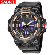 SMAEL 8008 Sport Watch Military Watch For Men Alarm Clock Stopwatch LED Digital Back Light Display  