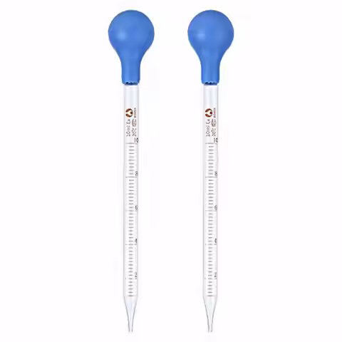 Thick Glass Dropper Portable Essential Oils Water Rubber Head Scale Pipette 5/10ml School Dropping T