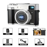 🔥On Sale🔥 Vetek12 5K digital camera with autofocus for photography 48MP video blog camera equipped w