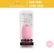 Bình bóp ăn dặm silicon có thìa cho bé Marcus & Marcus từ 6 tháng - Hồng