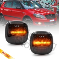 2PCS Dynamic Smoked Lens Led Side Indicator Blinker Turn Signal Lights For Audi A3 A4 B5 A8 SEAT Cor