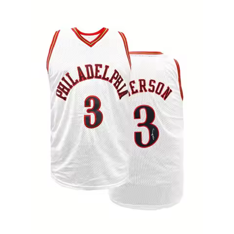 Men's #3 White Basketball Jersey Breathable Sleeveless V-Neck Embroidery Sports Uniform for Training