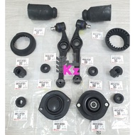 PERODUA KANCIL 660 / 850 - 14 IN 1 SET - FRONT ABSORBER COVER/ABSORBER MOUNTING/LOWER ARM/COIL SPRING RUBBER/BUSH