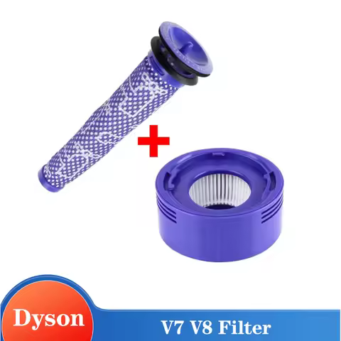 Pre Filter + HEPA Post-Filter kit for Dyson V7 V8 Vacuum Replacement Pre-Filter and Post- Filter Acc