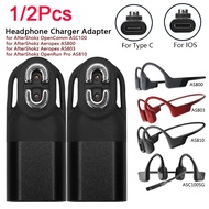 Magnetic Charger Adapter For AfterShokz AS800 AS803 OpenRun Pro AS810 ASC100 Bone Conduction Earone Type-C/IOS Interface