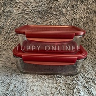 Tupperware Premiaglass Set - Maroon Toples