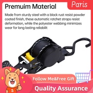 Superparis Self Retracting Ratchet Straps 2 Pack Automatic Retractable Tie Down for Cargo Transport 