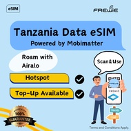 Airalo Tanzania eSIM Data Roaming | Topup Available | QR Code via Email - Powered by Mobimatter