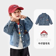 Paw Patrol เสื้อแจ็คเก็ตเด็กผู้ชายเด็กผู้หญิงยีนส์สำหรับเด็กเสื้อผ้าเดนิมผ้าเดนิมสำหรับเด็กเสื้อผ้าส