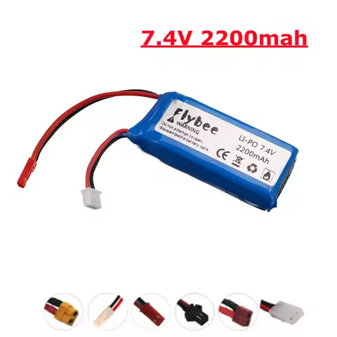 2S 7.4v 2200mAh Lipo Battery for remote control helicopter toys parts wholesale 7.4 V 2200 mAH Lipo 
